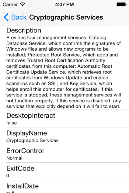 Service Details Service Details